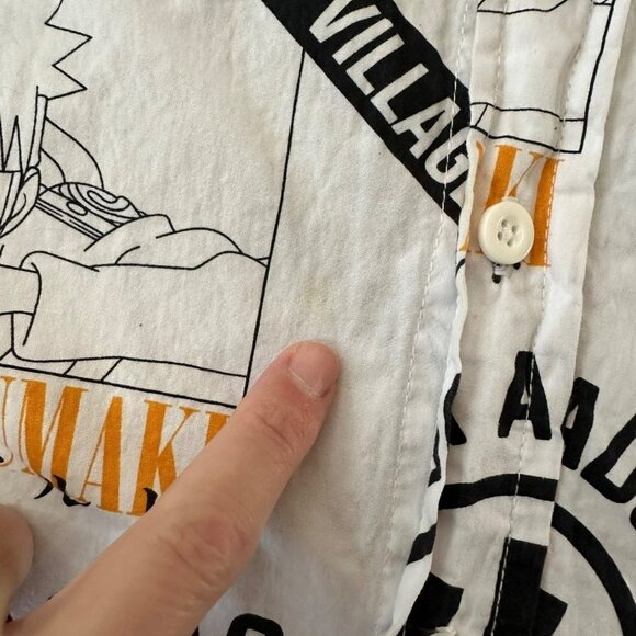 Naruto Men's Short Sleeve Button Down -M - Picture 4 of 7